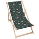 Wooden Deck Chair Garden Leaves-M