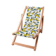 Wooden Deck Chair Lemon Flowers-S