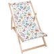 Wooden Deck Chair Living in the Flowers-M