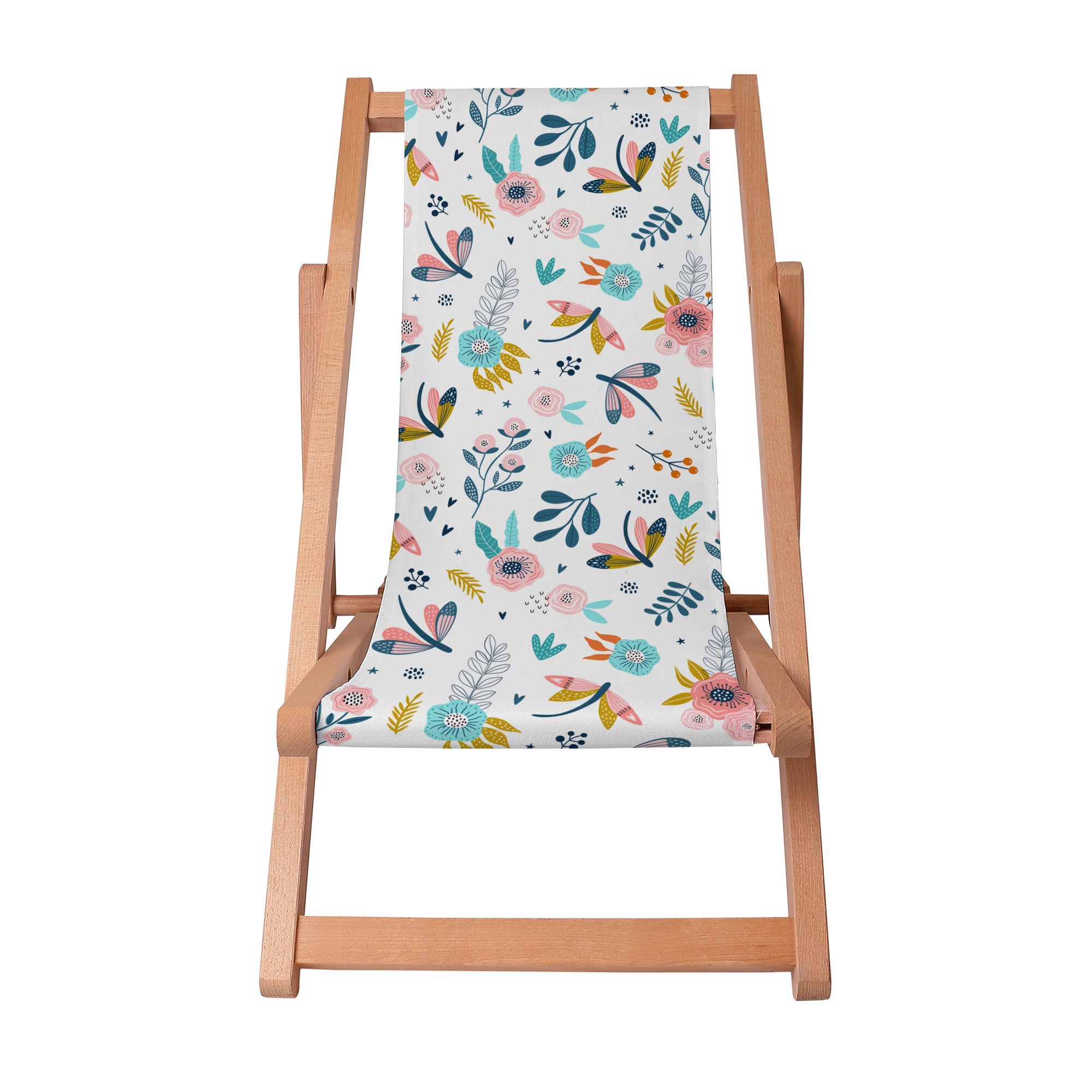 Wooden Deck Chair Living in the Flowers