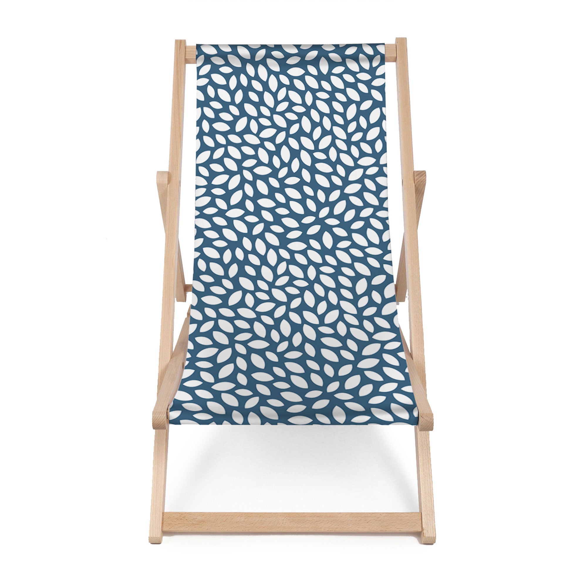 Leżak drewniany Small Navy Petal-M