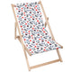 Leżak drewniany Scandi Flowers-M