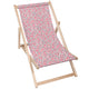 Wooden Deck Chair Small Pink Flowers-M