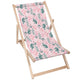 Wooden Deck Chair Sweet Leaves Pattern-M