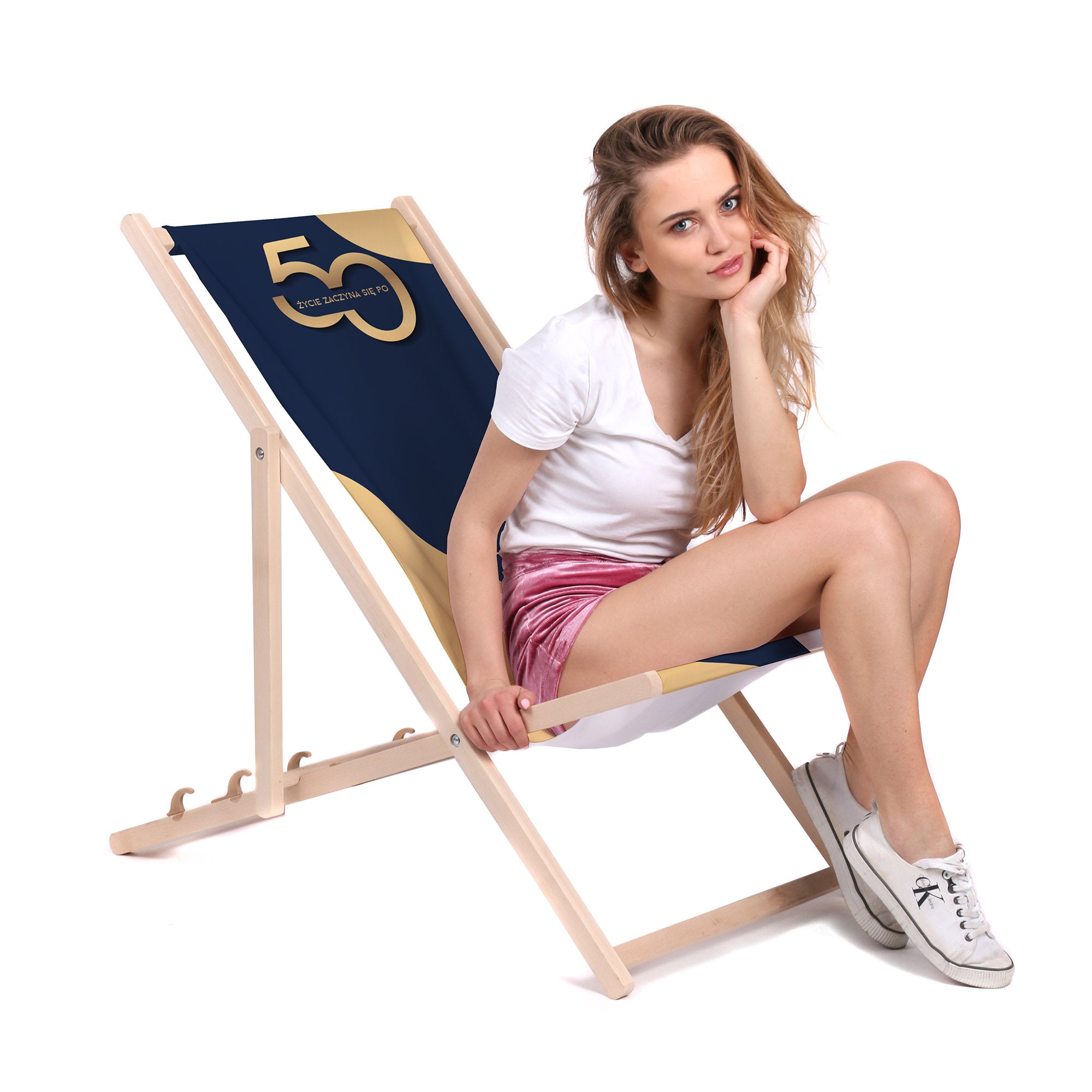 Wooden Deck Chair Life Begins After 50