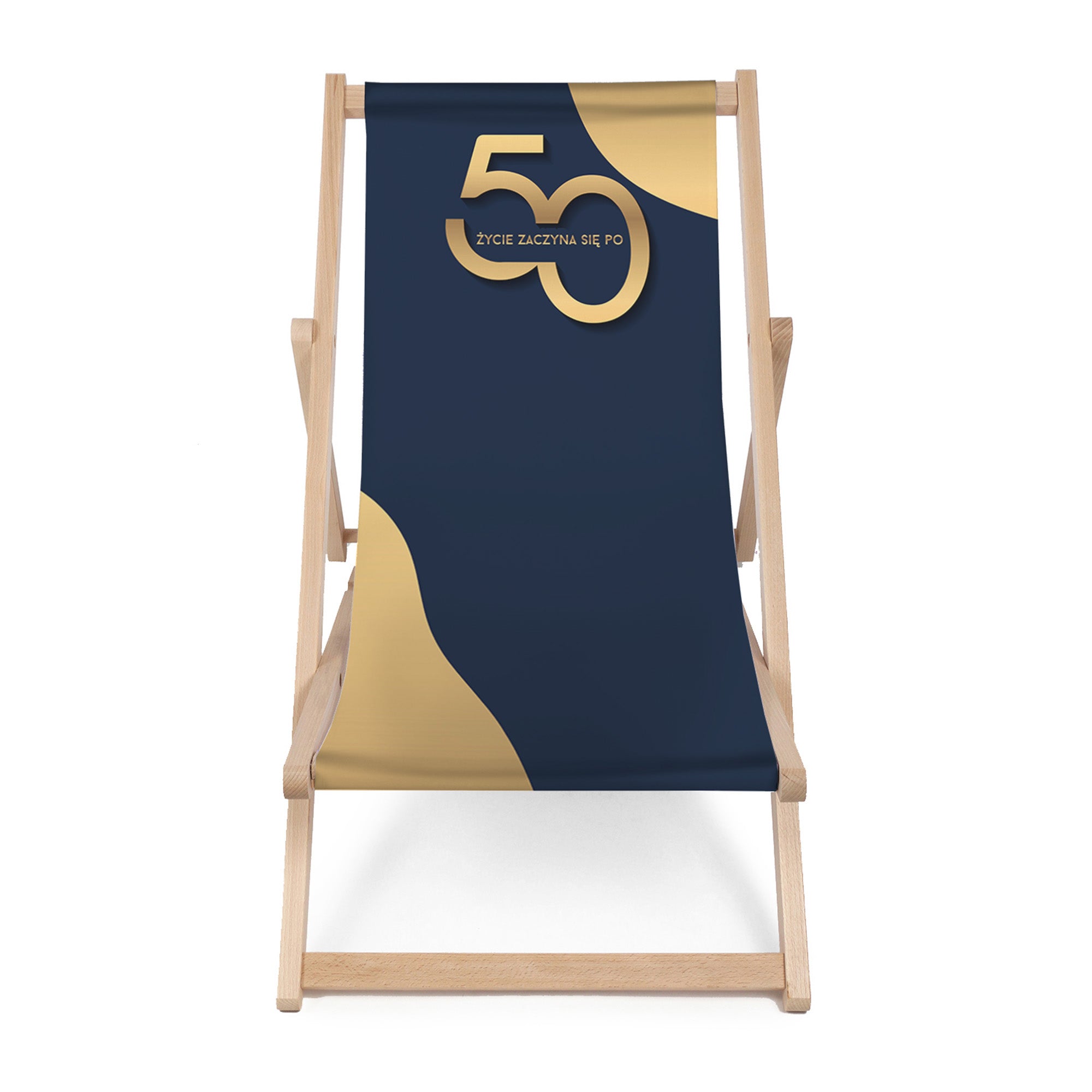 Wooden Deck Chair Life Begins After 50