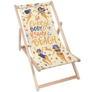 Wooden Deck Chair Every Body is Beach Body