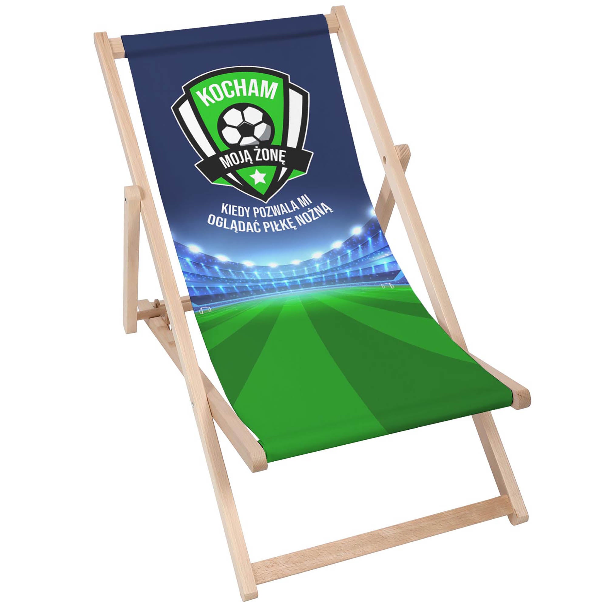 Wooden Deck Chair I Love My Wife