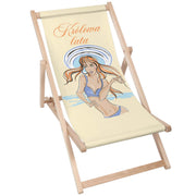 Wooden Deck Chair Queen of Summer