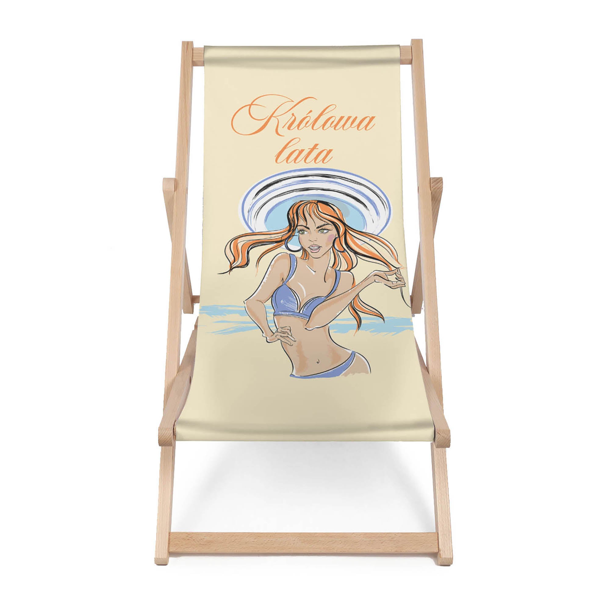 Wooden Deck Chair Queen of Summer