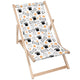 Wooden Deck Chair Puppy Bones-M