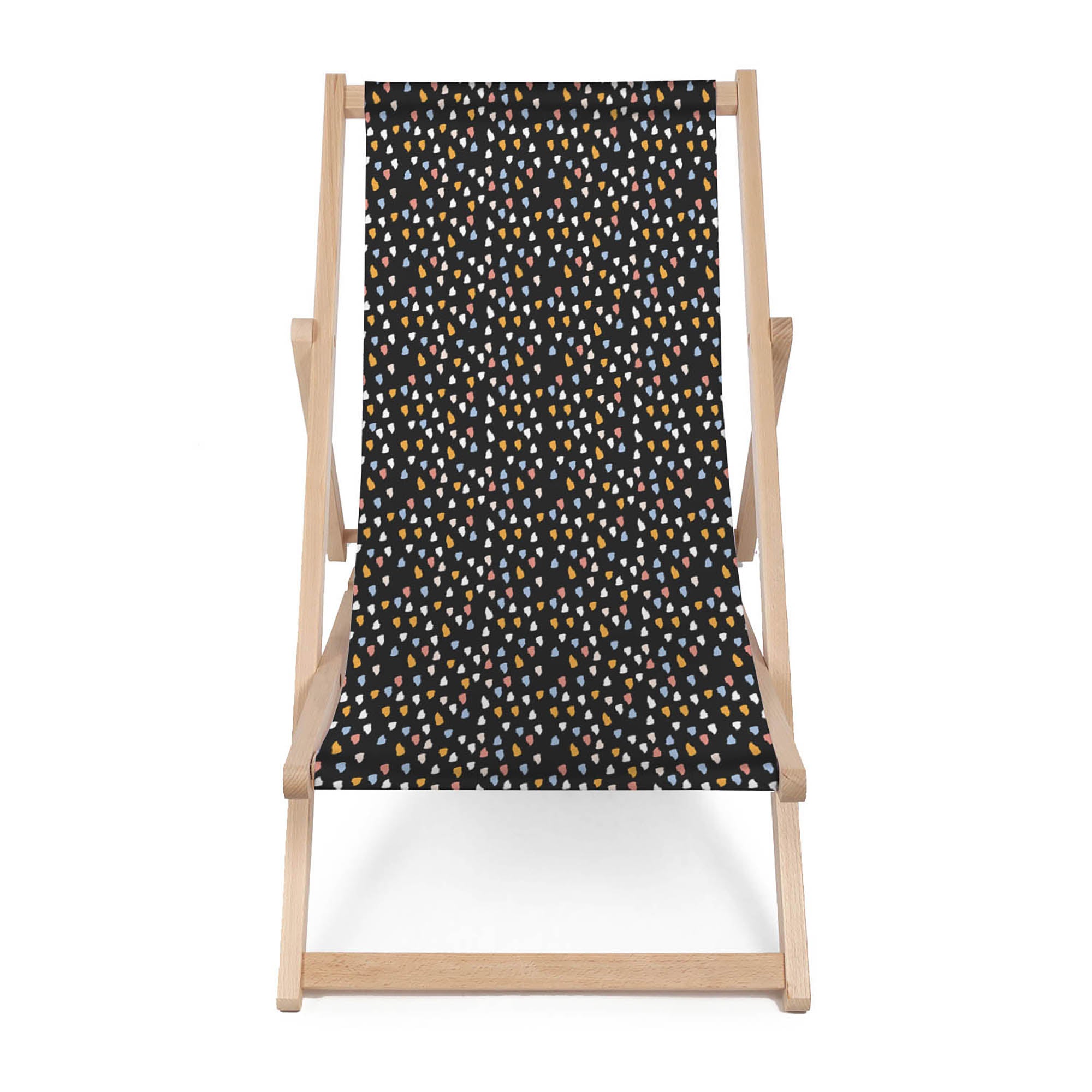 Wooden Deck Chair Abstract Design-M
