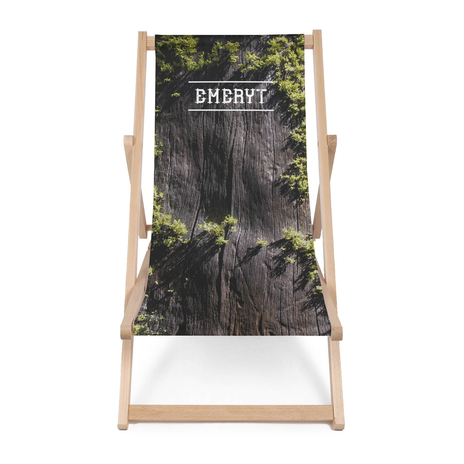 Wooden Deck Chair Retired Man