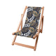 Wooden Deck Chair Golden Leaves-S
