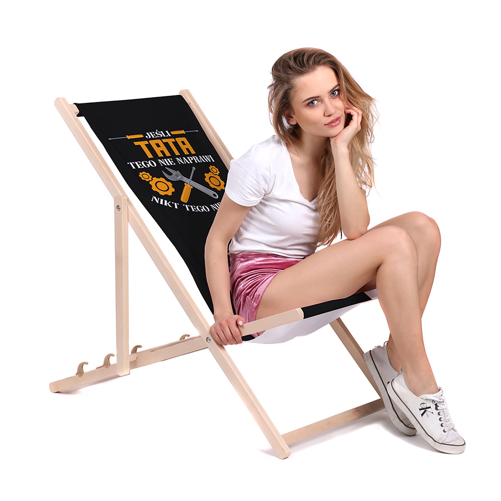 Wooden Deck Chair If Dad Doesn’t Fix It