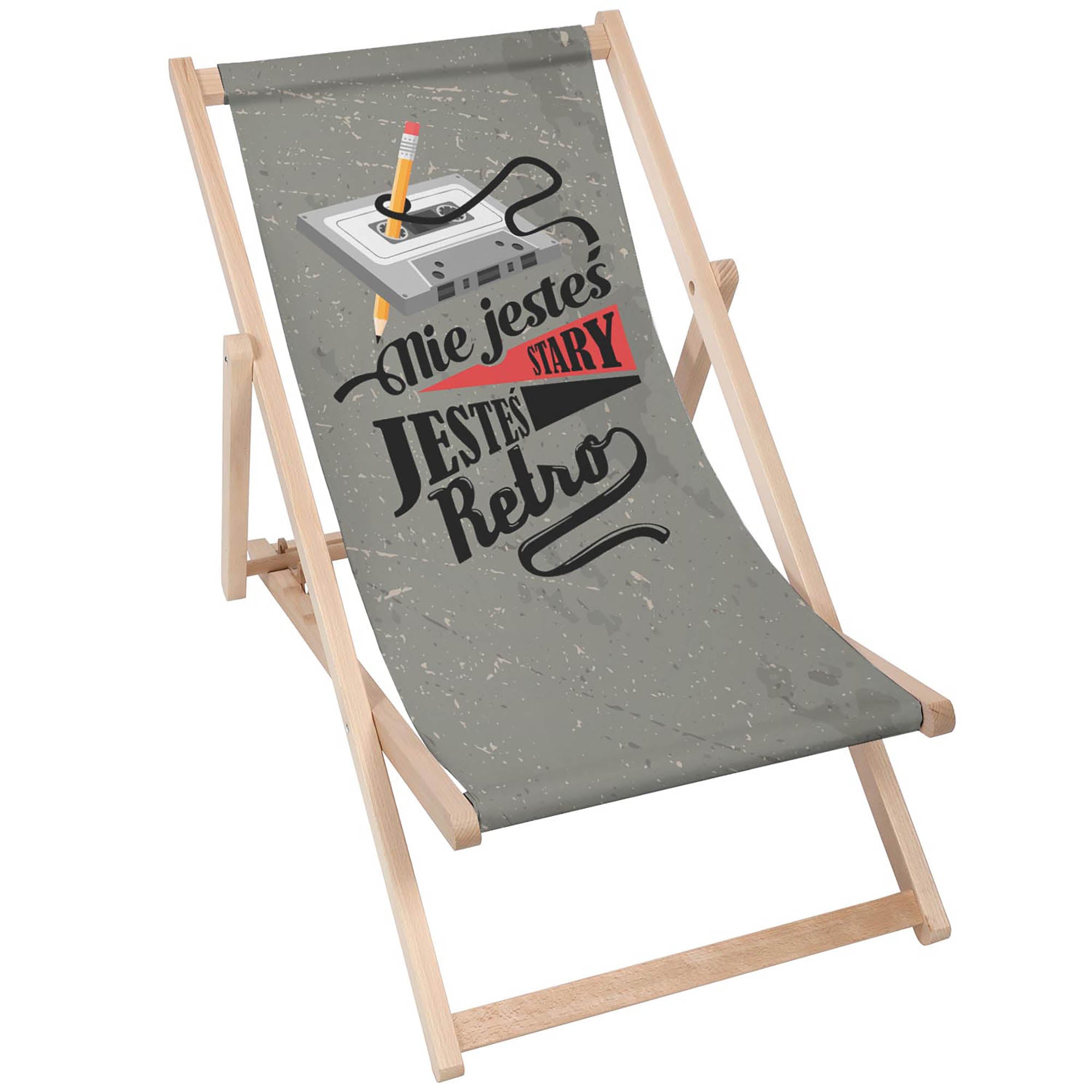 Wooden Deck Chair You Are Not Old (male)