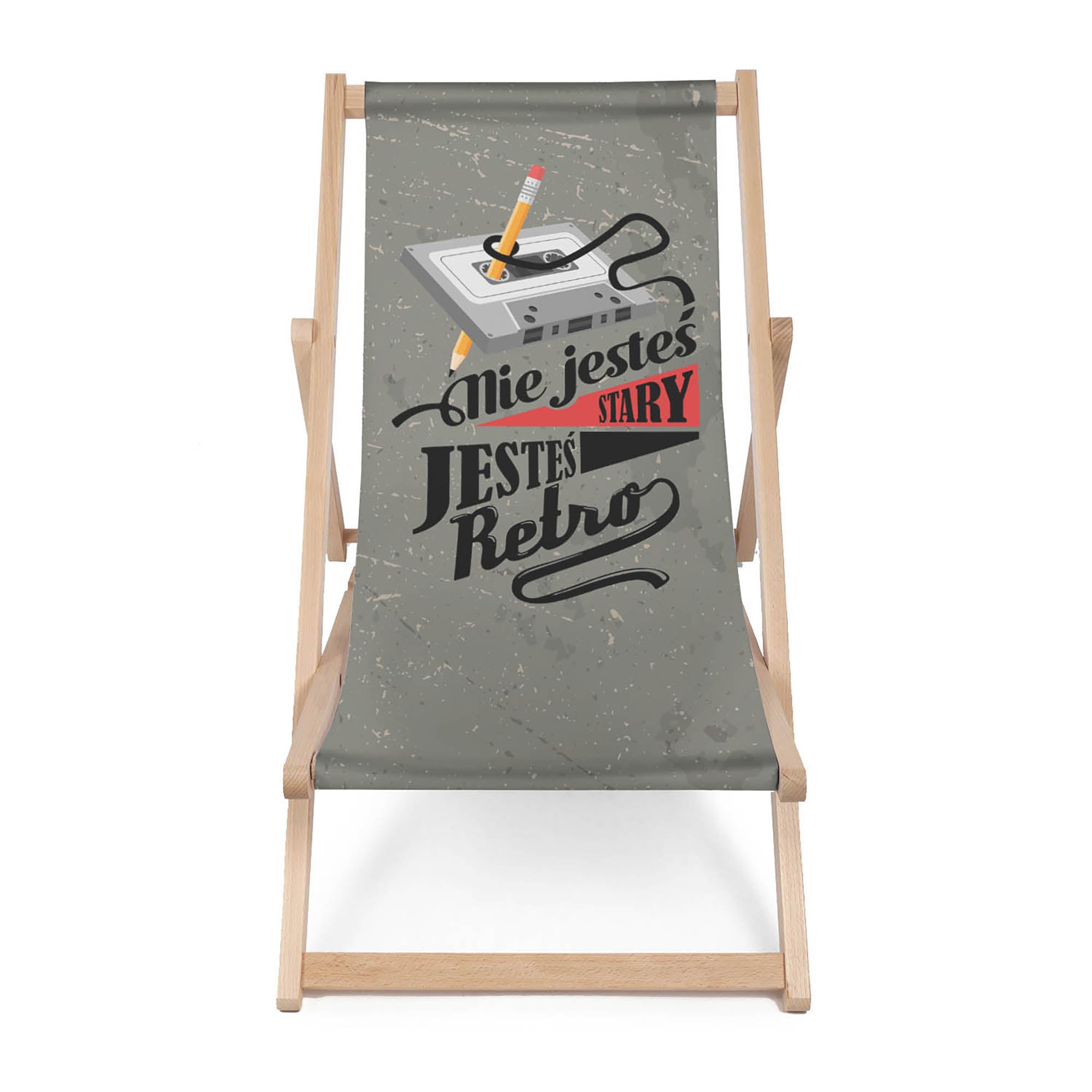 Wooden Deck Chair You Are Not Old (male)