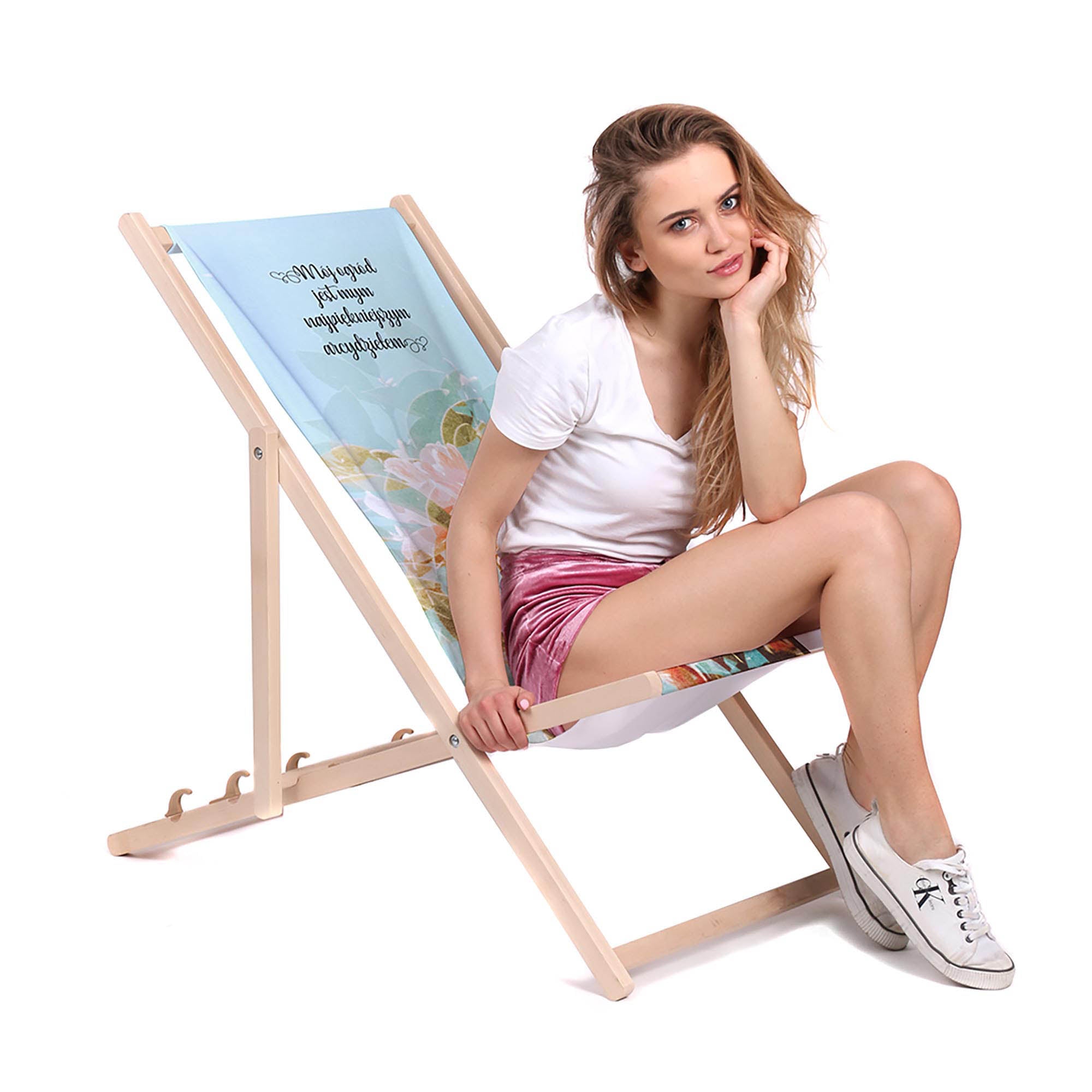 Wooden Deck Chair Garden Masterpiece