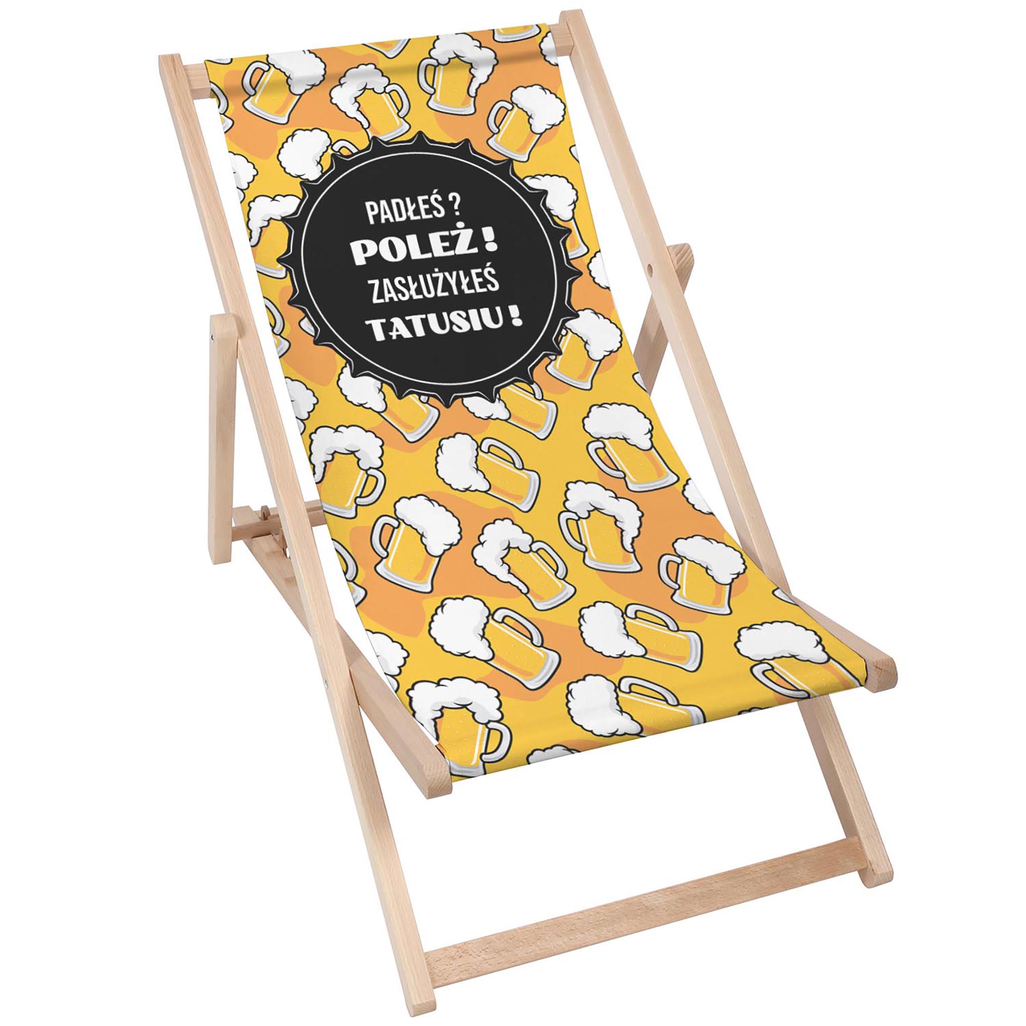 Dřevěné lehátko Padłeś, Poleż Tatusiu