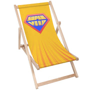 Wooden Deck Chair Super Mom