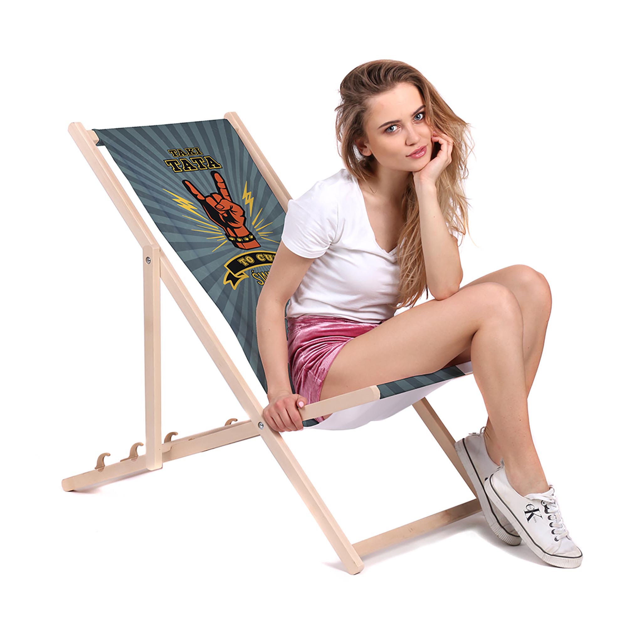 Wooden Deck Chair Dad Wonder of the World