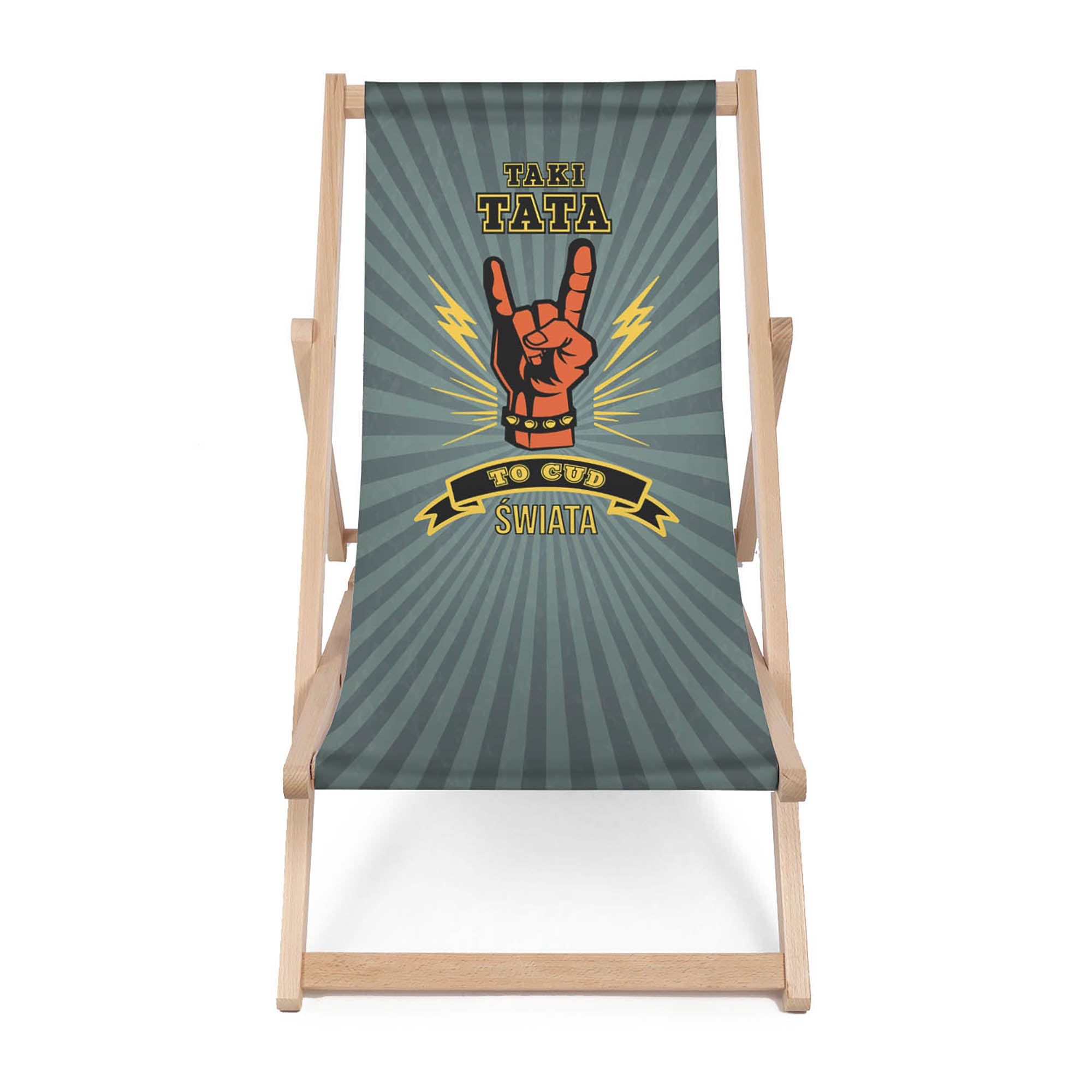 Wooden Deck Chair Dad Wonder of the World