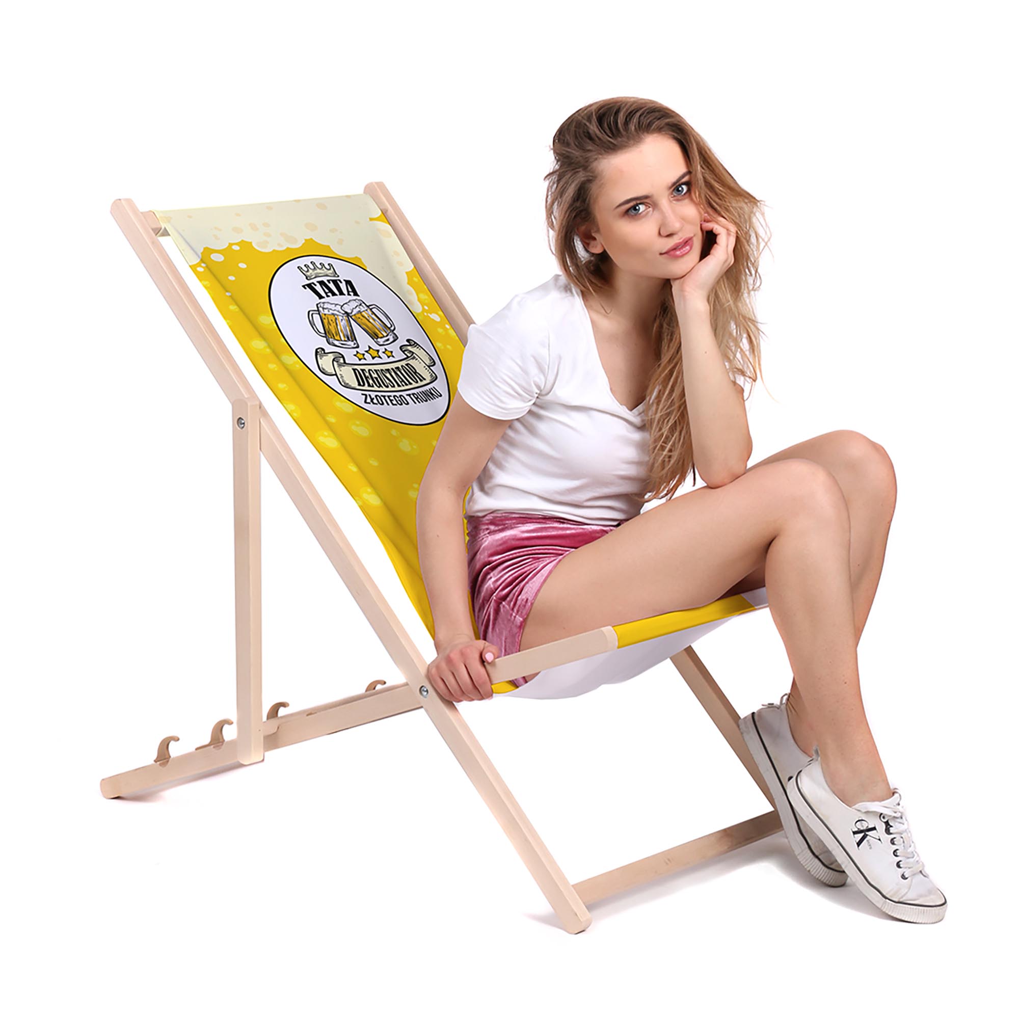 Wooden Deck Chair Dad Taster