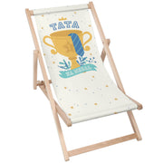 Wooden Deck Chair Dad Medal-Worthy