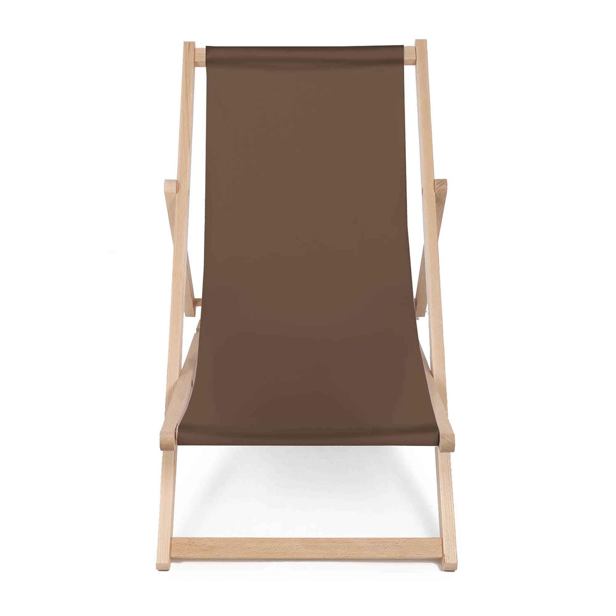 Wooden deck chair Basic-M-BROWN