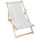 Leżak drewniany Basic-M-PALE GREY