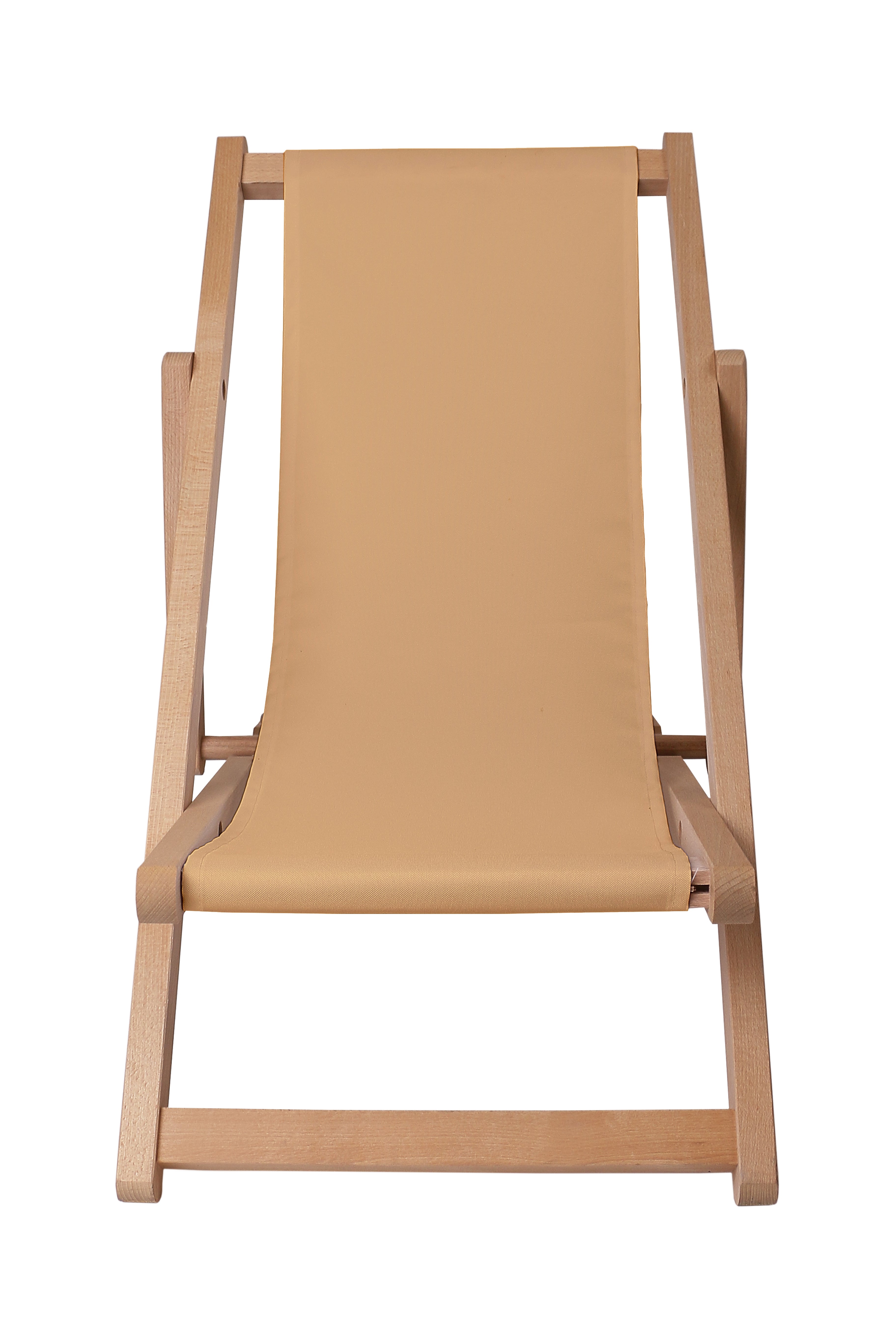 Wooden deck chair Basic-S-BEIGE