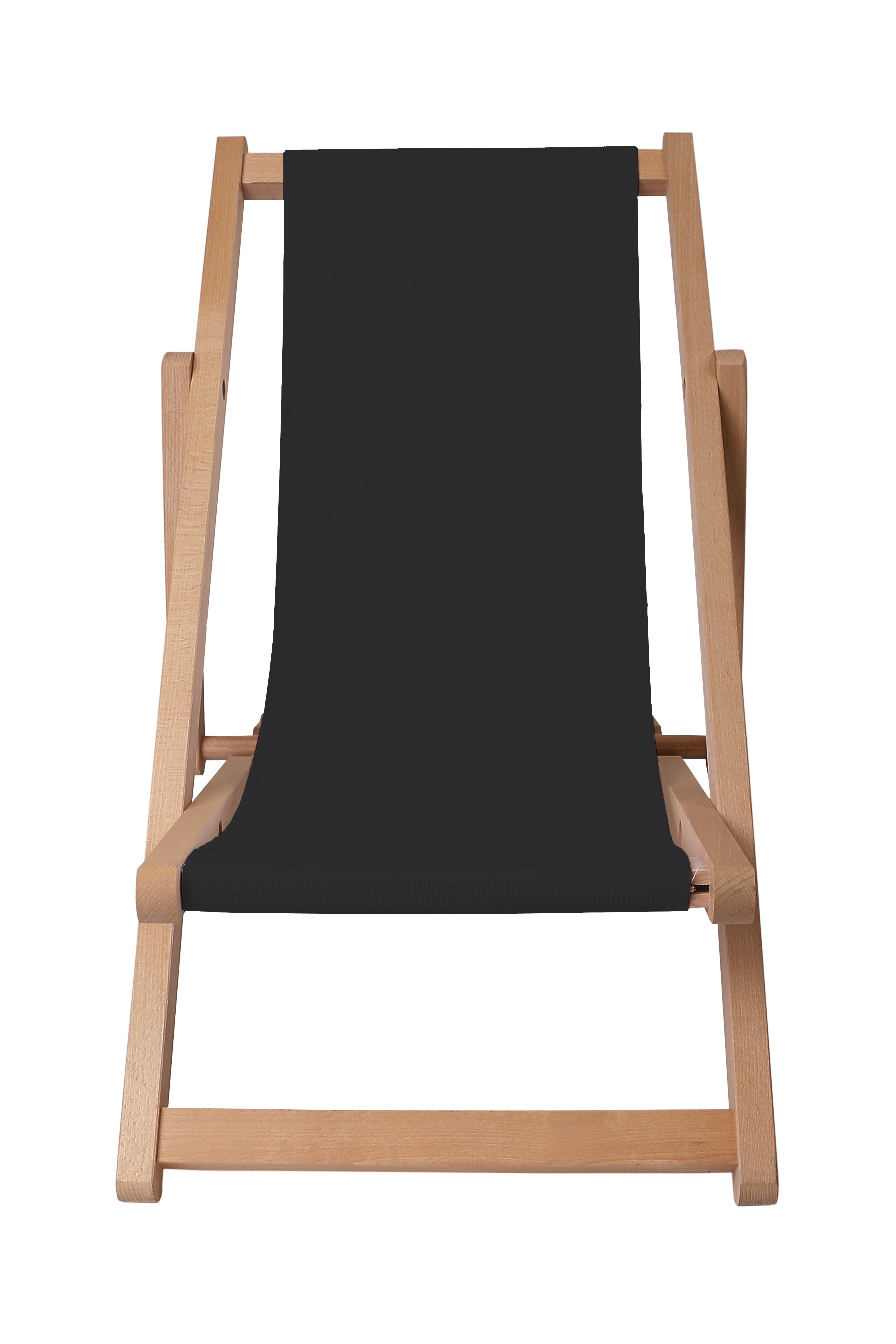 Wooden deck chair Basic-S-BLACK