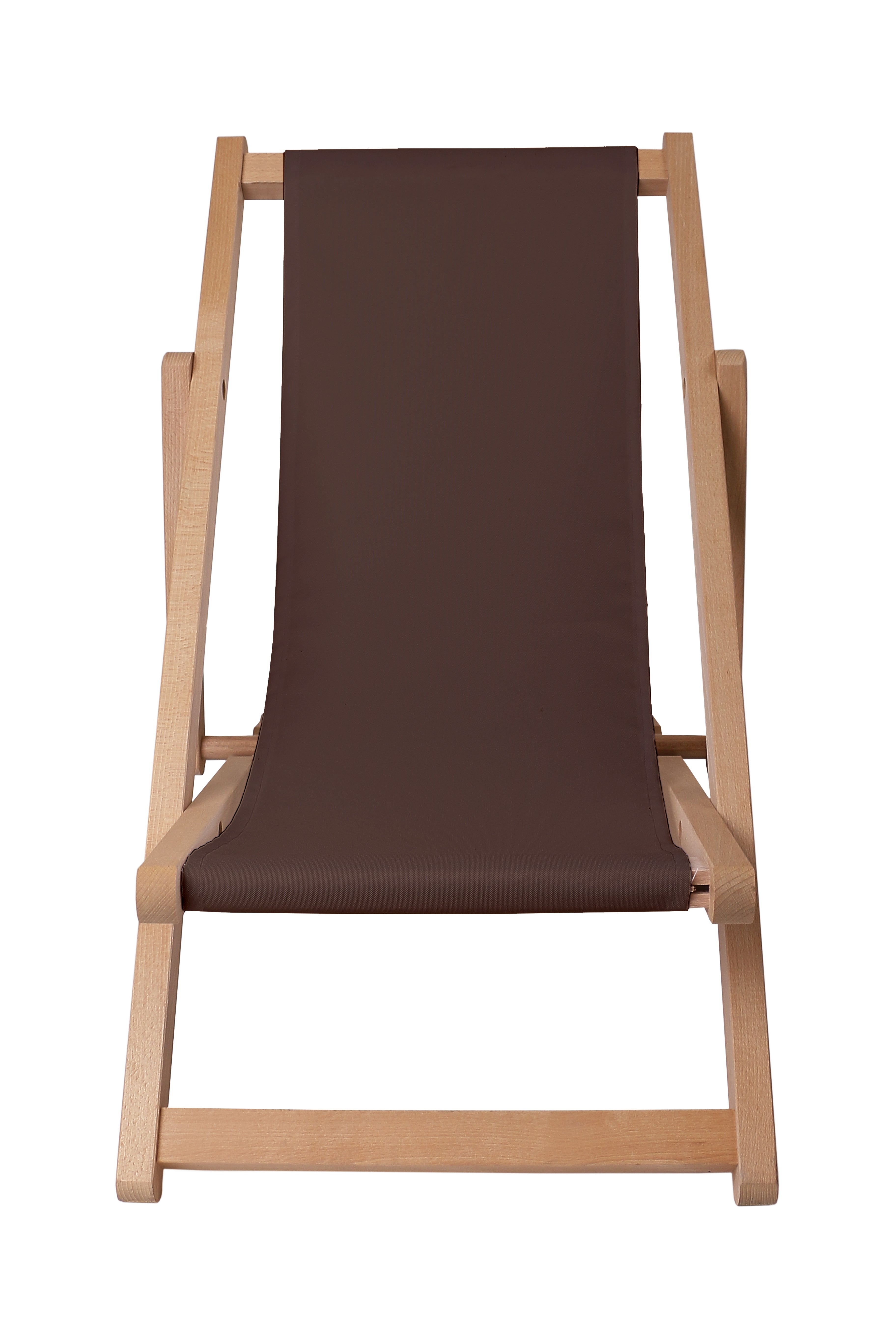Wooden deck chair Basic-S-BROWN