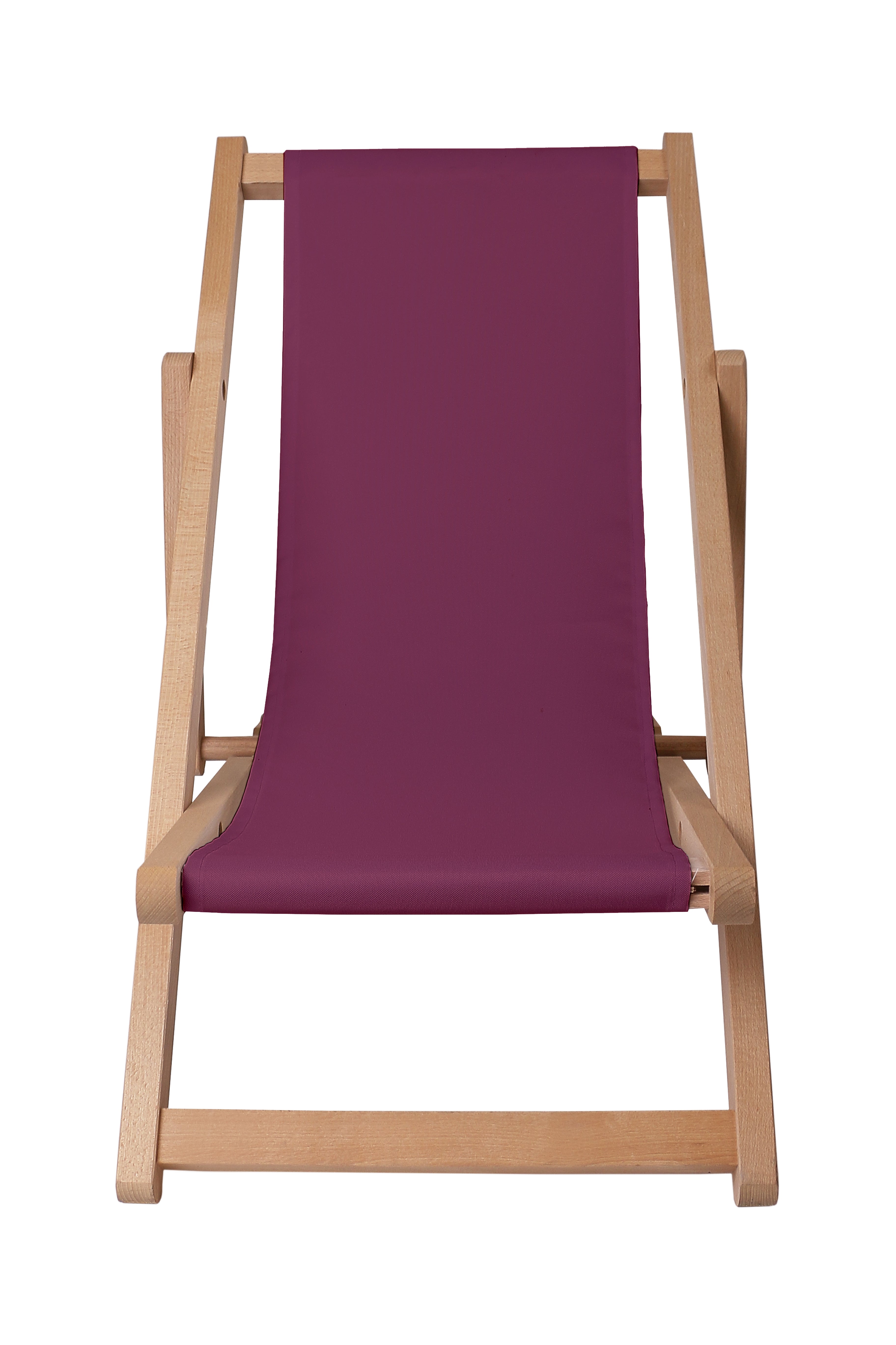 Leżak drewniany Basic-S-BURGUND