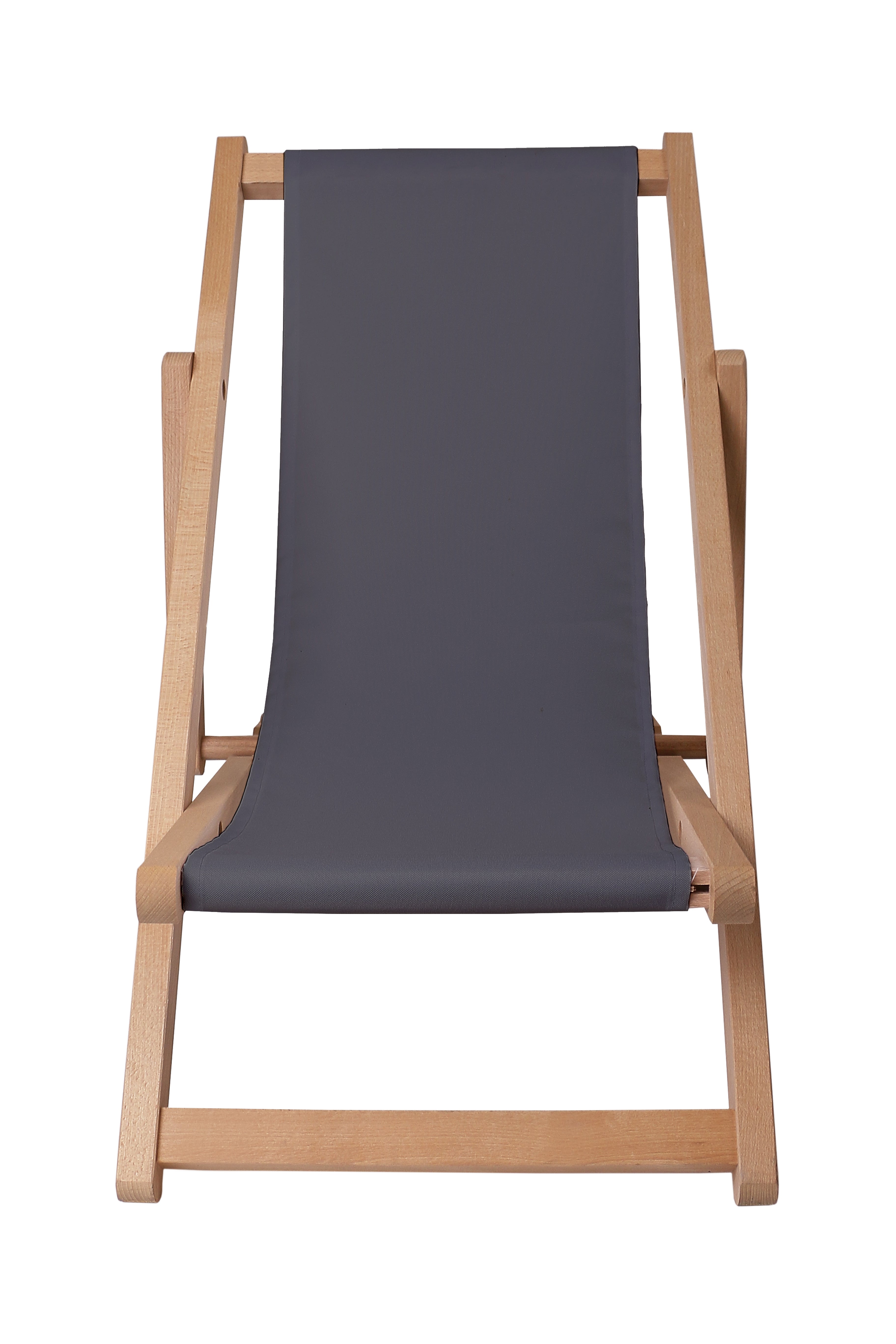 Wooden deck chair Basic-S-CHARCOAL