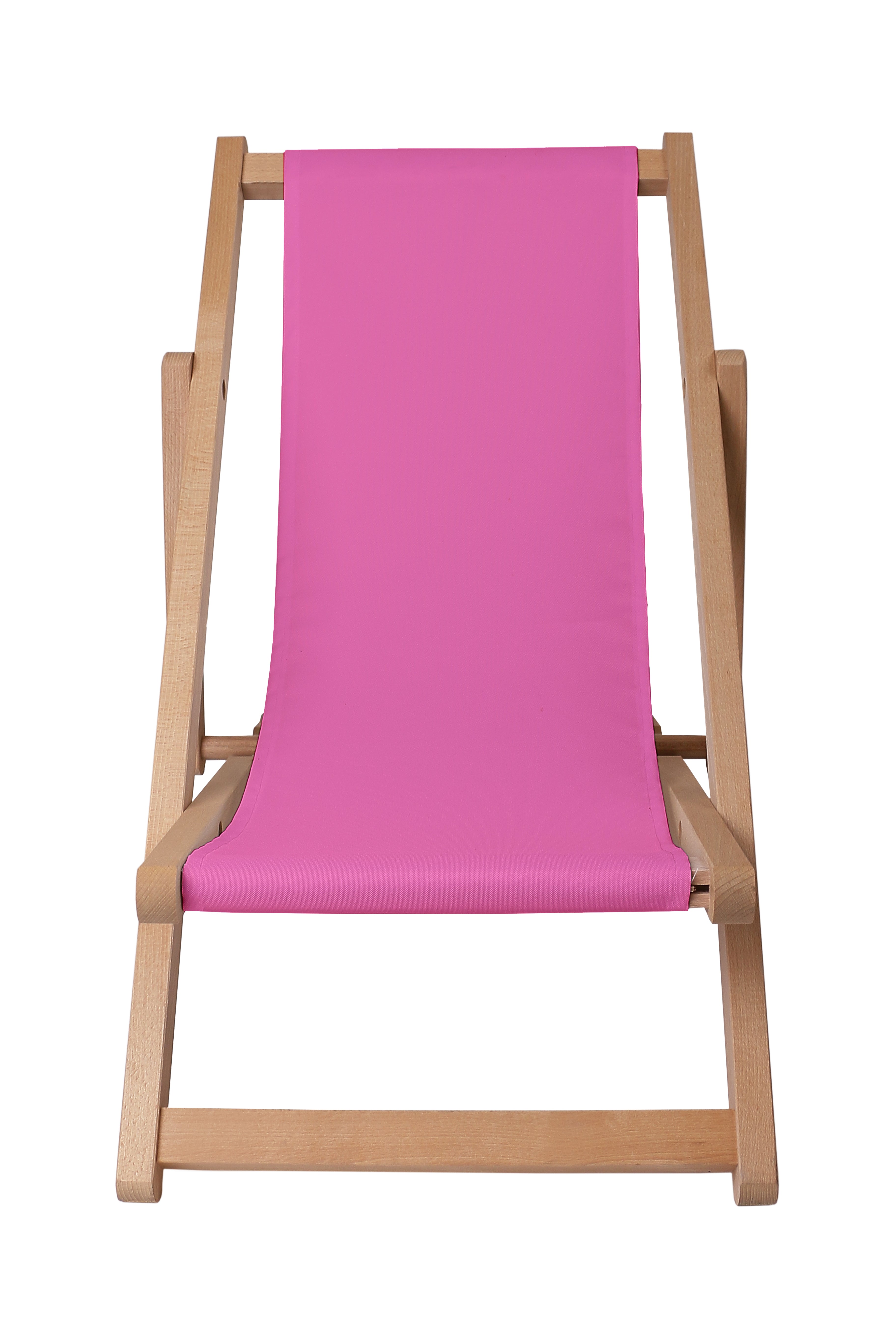 Wooden deck chair Basic-S-PINK