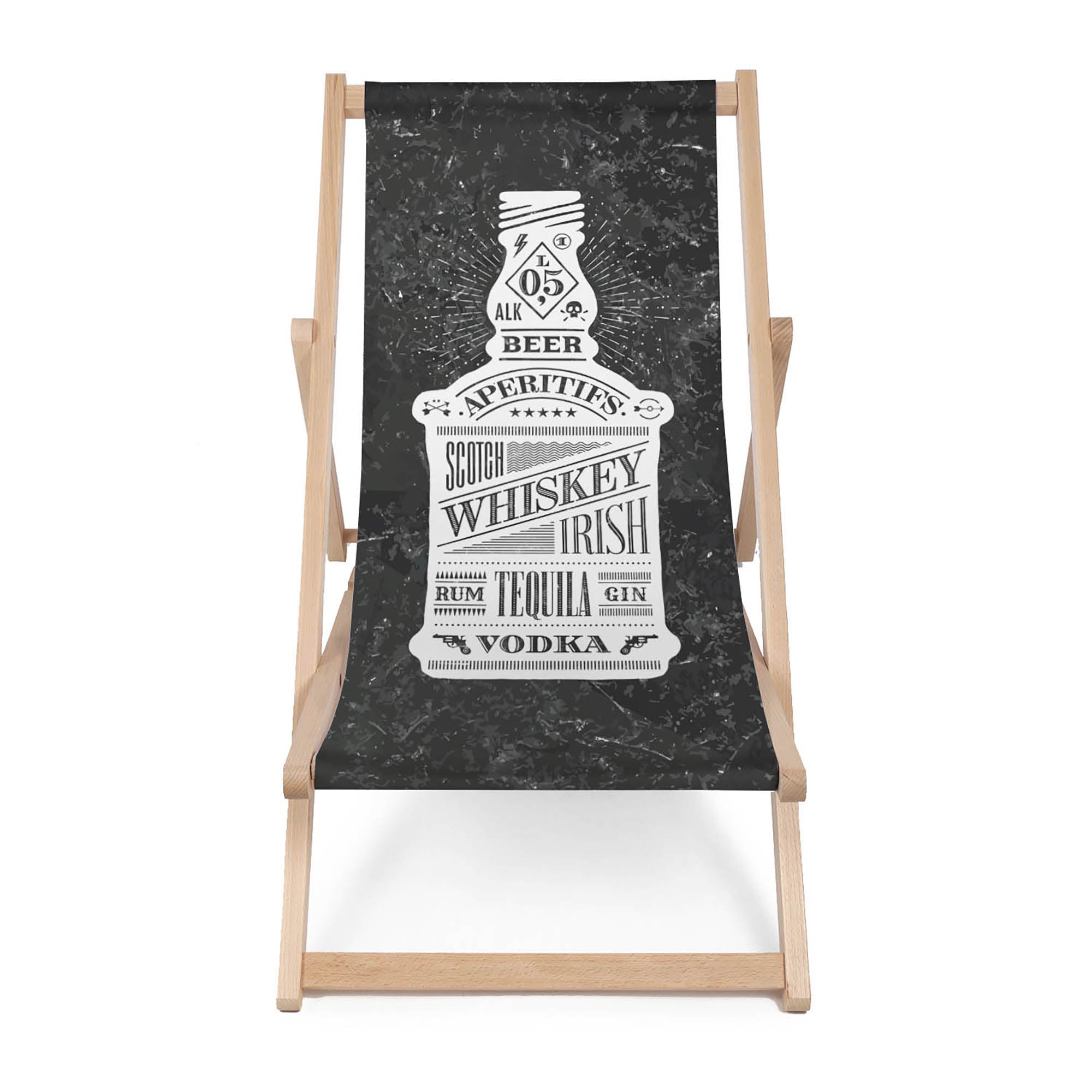 Dřevěné lehátko Whisky
