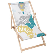 Wooden Deck Chair Balloons Trip-M