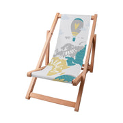 Wooden Deck Chair Balloons Trip