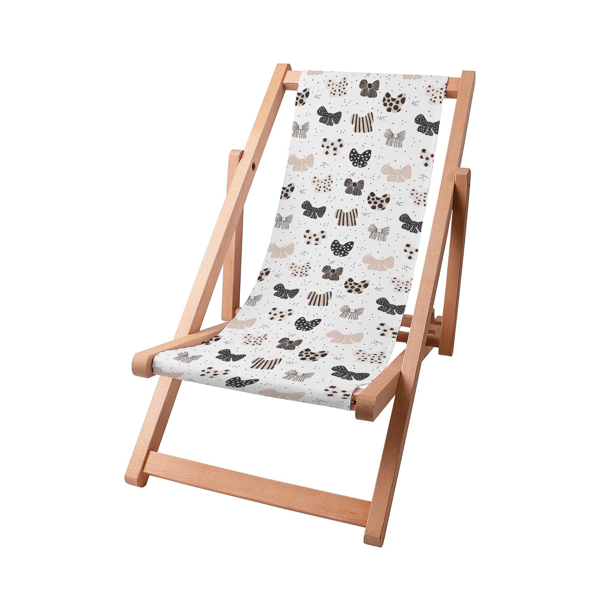 Wooden deck chair Bows
