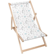 Wooden deck chair Dancing Ponies-M
