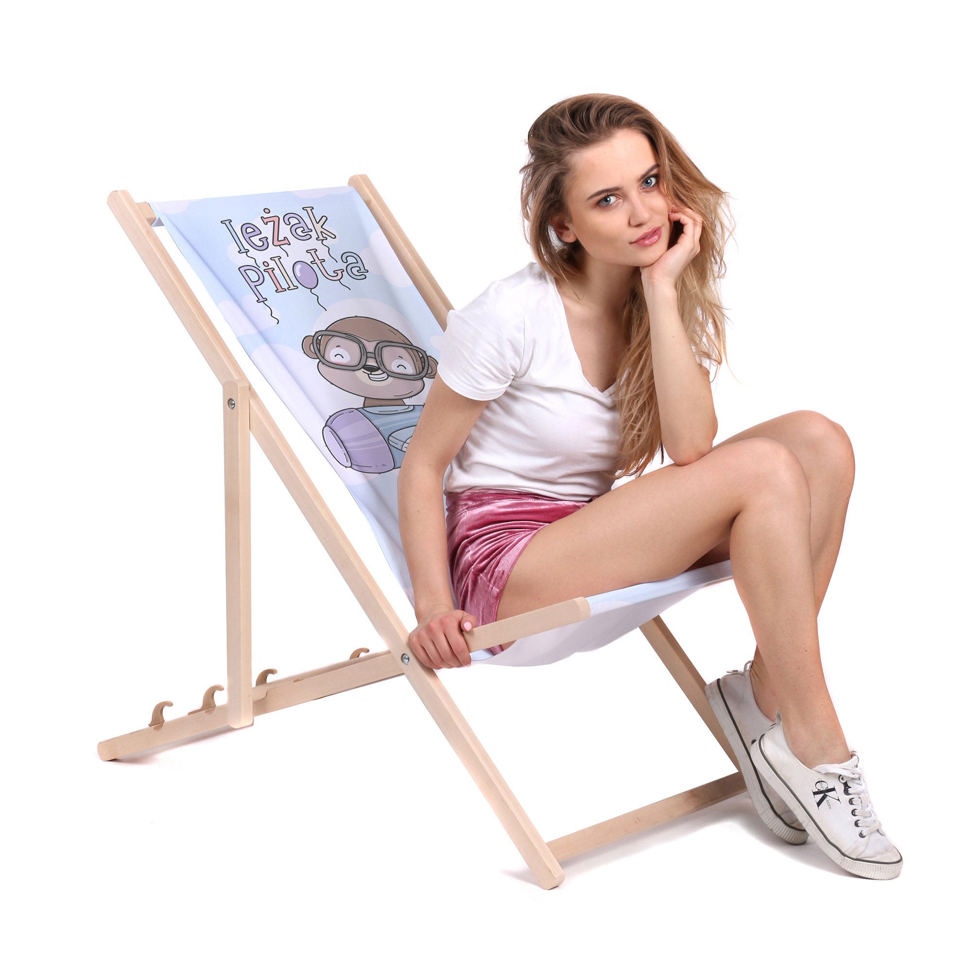 Wooden deck chair for Pilot-M
