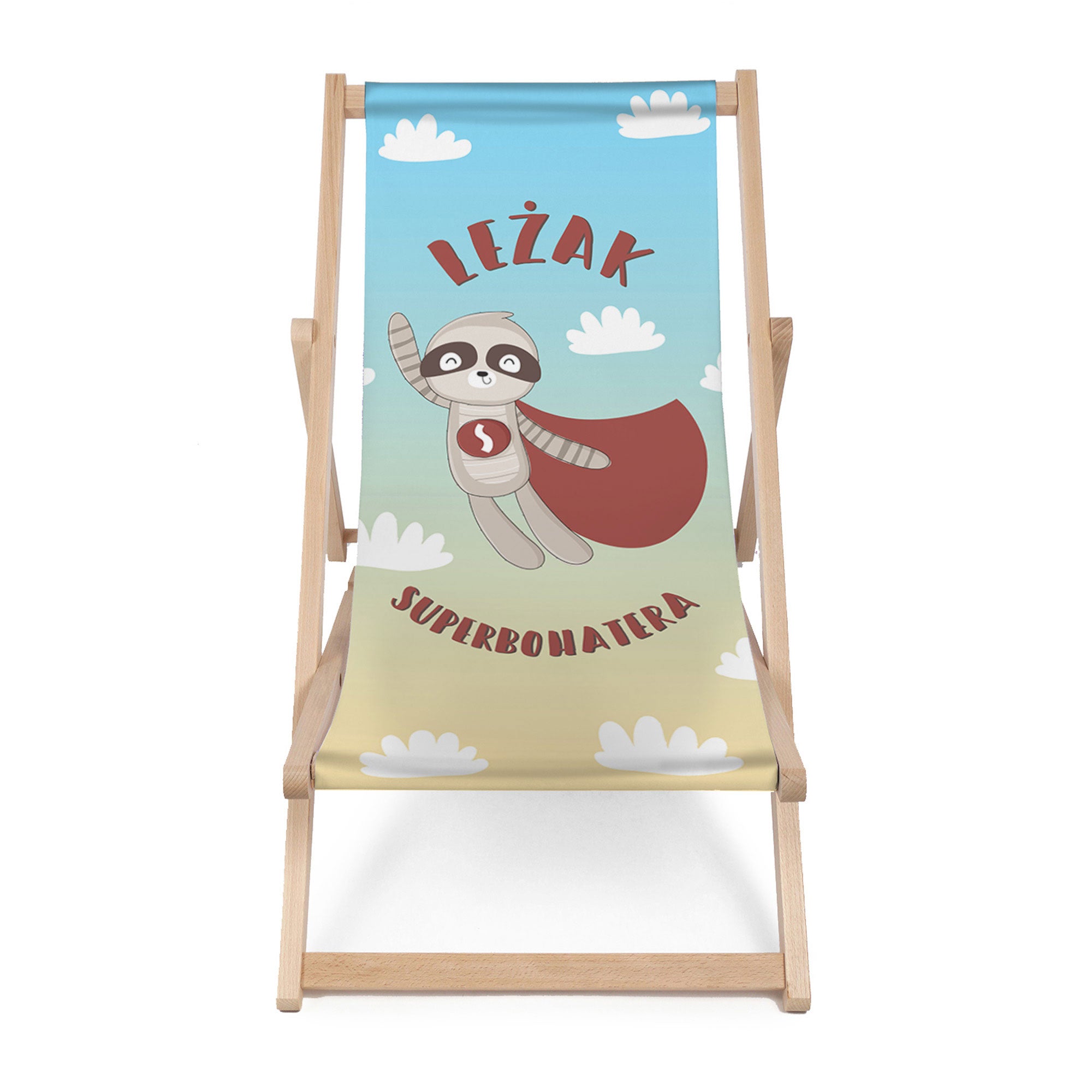 Wooden deck chair for Superhero-M