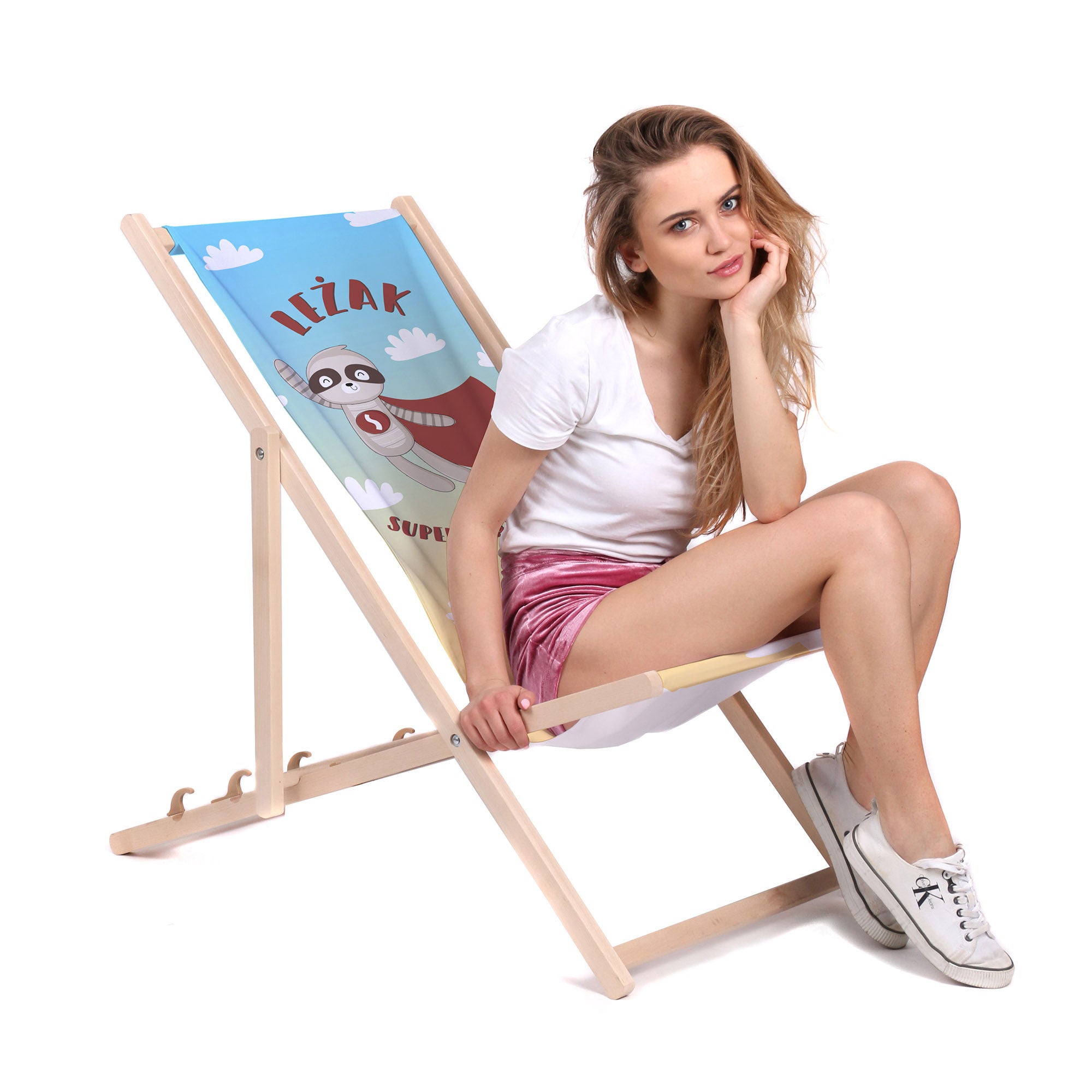 Wooden deck chair for Superhero-M
