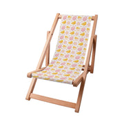 Wooden Deck Chair Easter Chicks