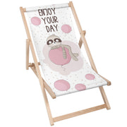 Wooden Deck Chair Enjoy your Day-M