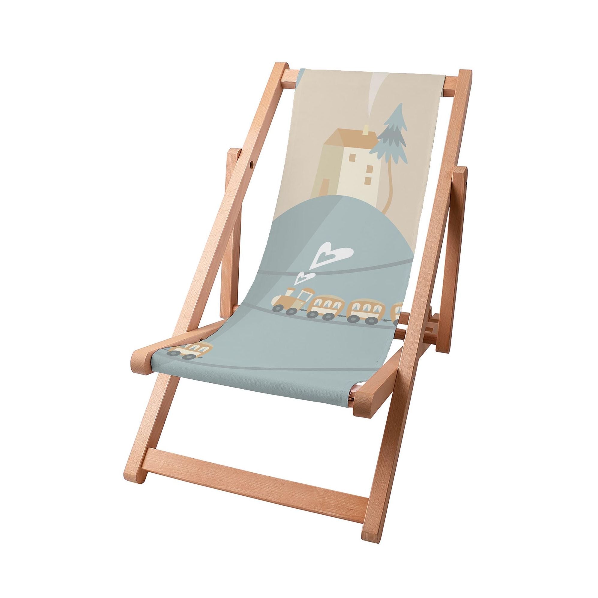 Wooden Deck Chair Happy Train-S