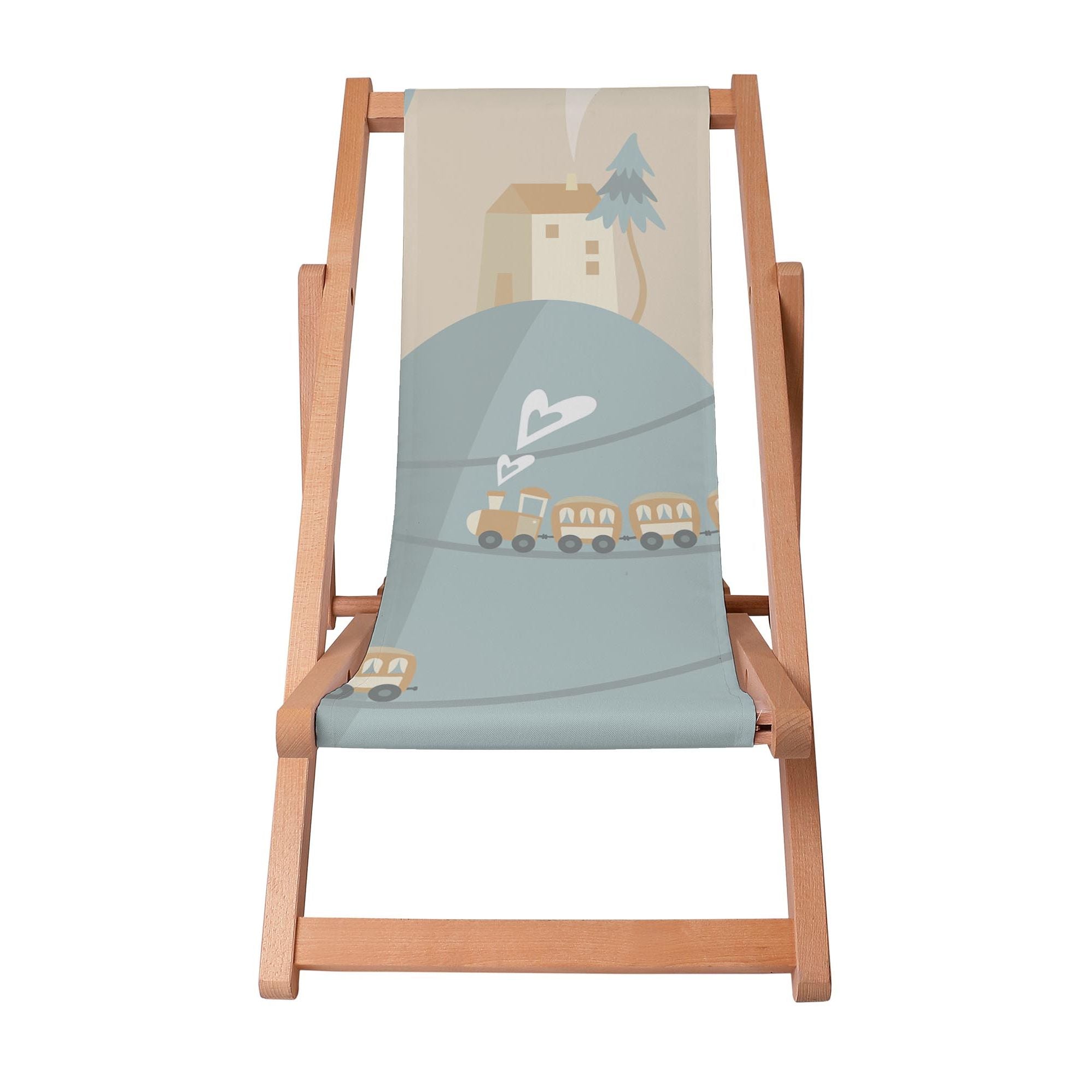 Wooden Deck Chair Happy Train-S