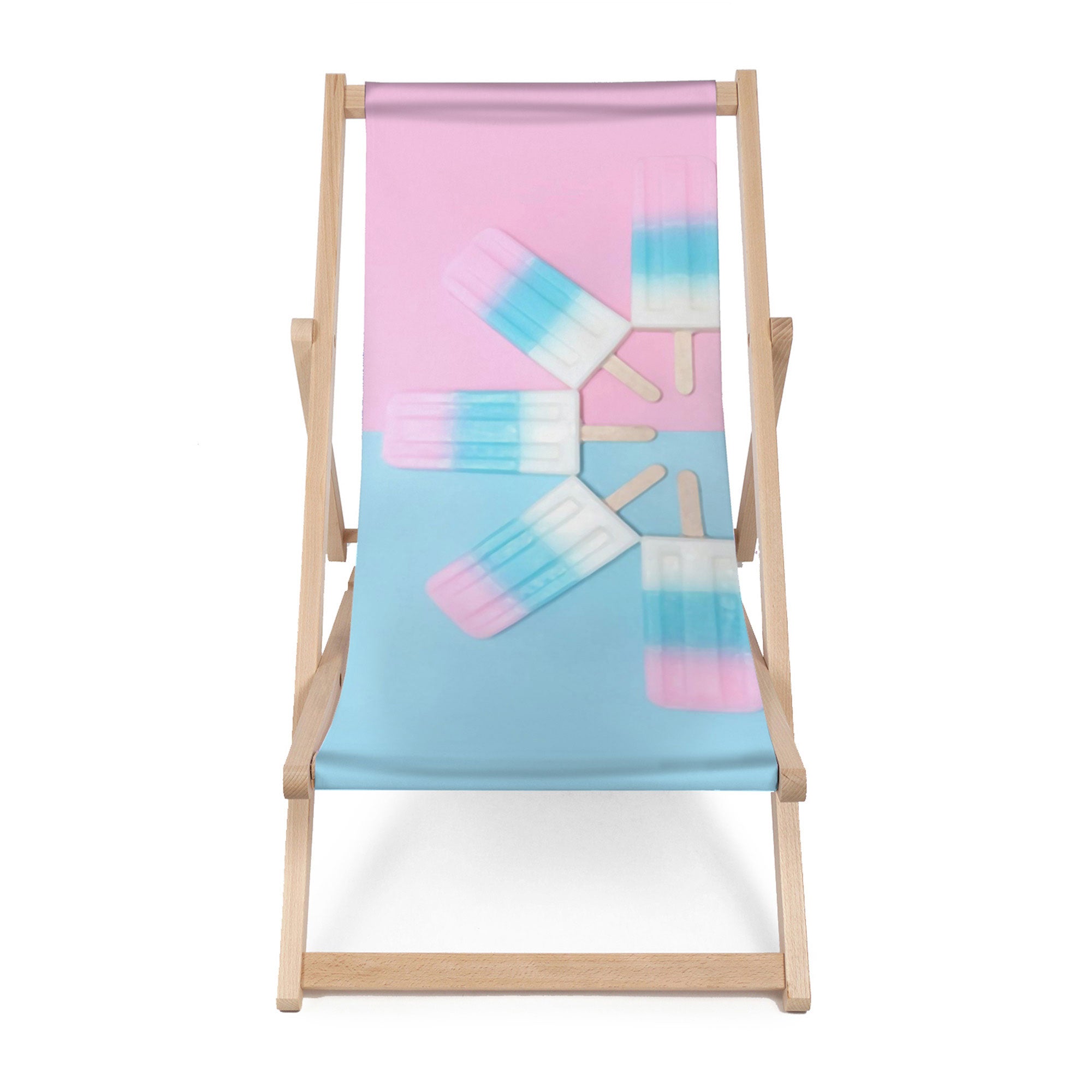 Wooden Deck Chair Ice Cream-M