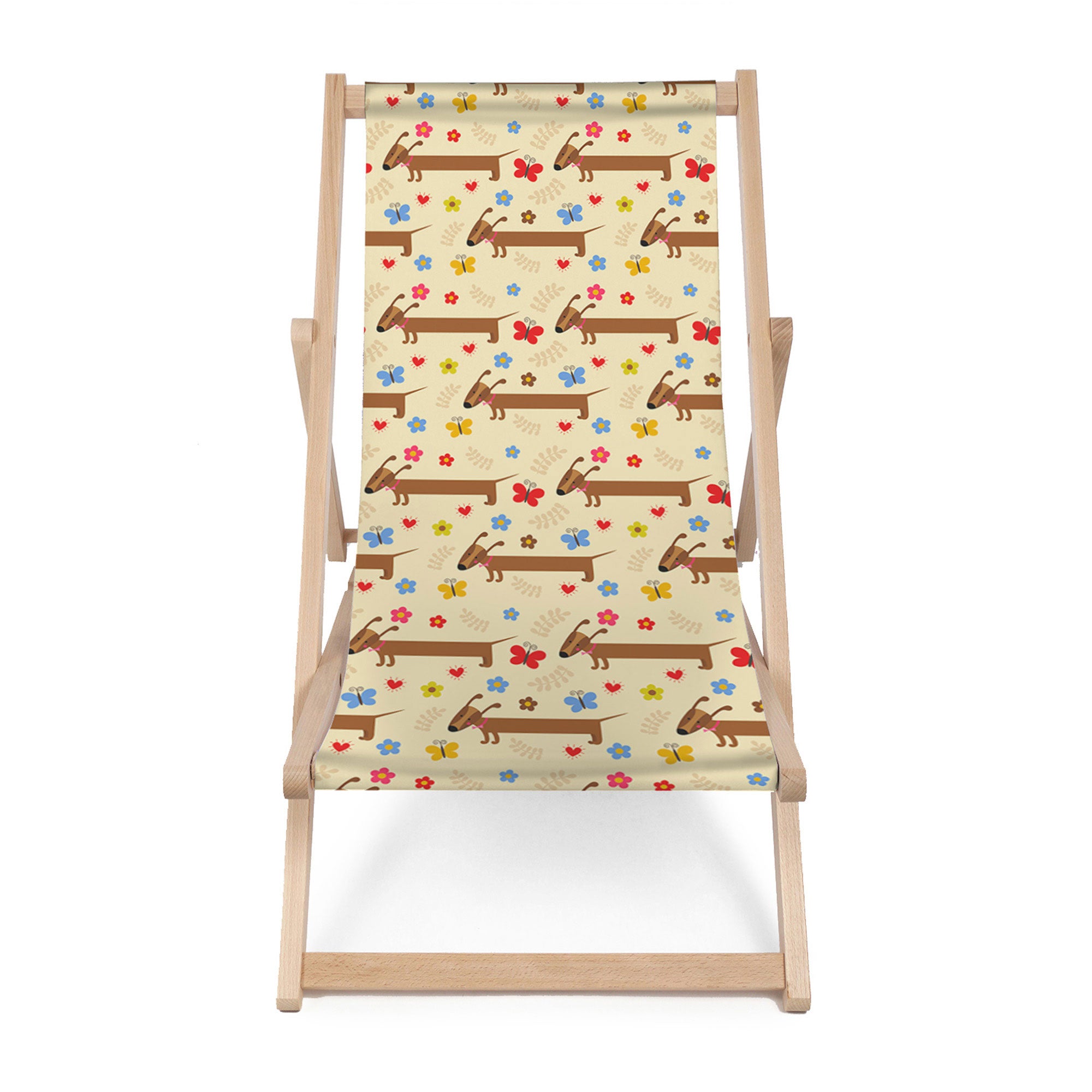 Wooden Deck Chair Dachshund-M